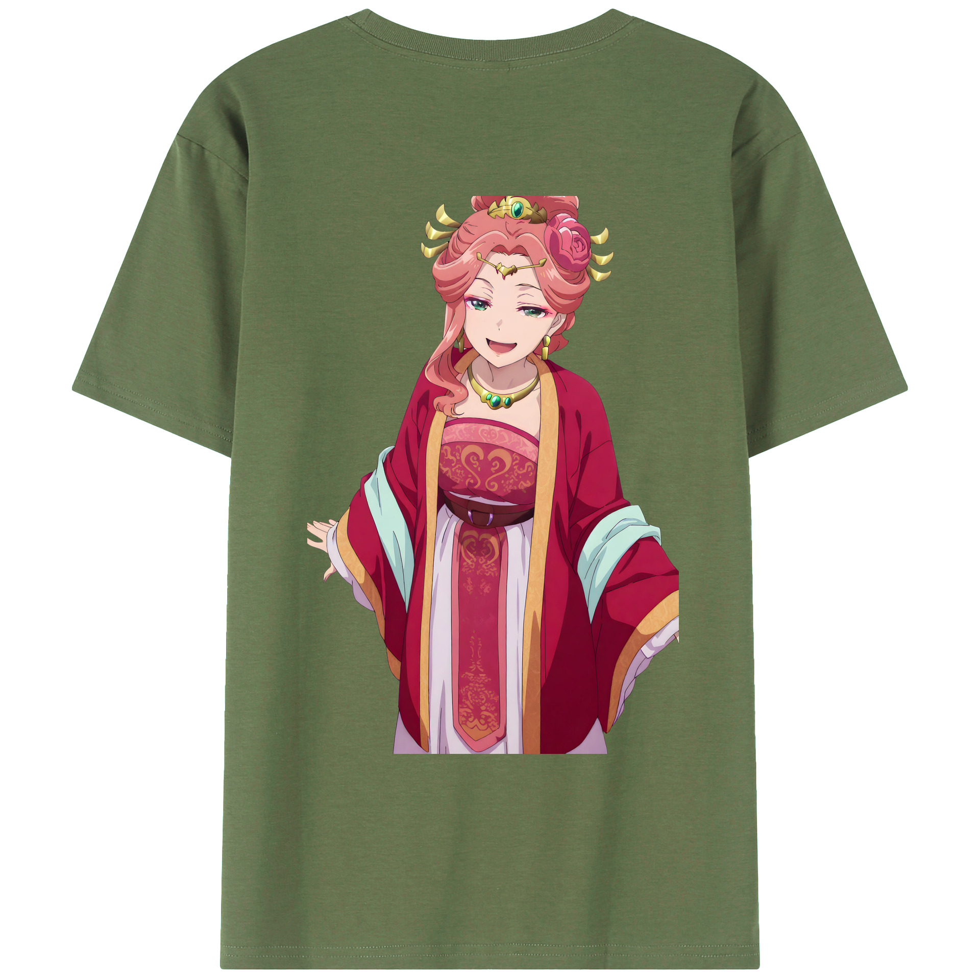 （画像用） 薬屋のひとりごと The Apothecary Diaries 綿100％ メンズ半袖Tシャツ（バックプリント） 通気性